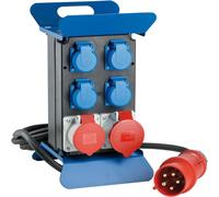 as-Schwabe Distributeur de courant CEE portable STECKY Fiche CEE sur Schuko & CEE IP44