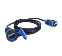 as - Schwabe DuroConn Rallonge de 50 m H07RN-F 3G2,5 IP54 pour Chantier extérieur 230 V 16 A 3500 W avec indicateur de Tension et Couvercle Rabattable