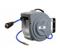 as - Schwabe enrouleur automatique de tuyau air comprimé 15 m PU - boîtier robuste - support mural pivotant - 12 bar - raccord rapide, 12613