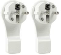 as - Schwabe Fiche plate - Fiche de contact de protection avec double contact de protection - Raccordement des câbles jusqu'à max. 1,5 mm² - Extrêmement plat - Facile à retirer grâce à l'arceau - 230