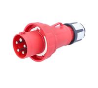 as - Schwabe mennekes CEE mâle à sertir avec Fermeture à vis 400 v/63 a, 61423, Rouge