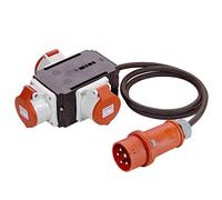 as - Schwabe MIXO Adaptateur/Distributeur de Courant OU Fiche CEE vers 3 Prises CEE Distributeur de Courant fort de Chantier Robuste IP44 Made in Germany I 60529
