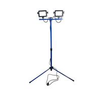 as - Schwabe Optiline 46691 Projecteur de travail LED 2 x 30 W 3600 lumens avec trépied - Hauteur réglable 0,8-1,35 m - Câble de raccordement de 2 m - Boîtier en acier IP65 - Robuste et durable - 4000