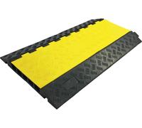 as-Schwabe Pont de câbles en caoutchouc plein 5 canaux droits, charge max. 20t Protection de câbles