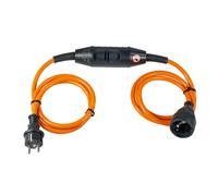 as-Schwabe PRCD-S Interrupteur de sécurité 30 mA, 2 câbles de 1,5 m, prise Schuko, IP44