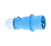 as - Schwabe Prise CEE, Fabriqué en Allemagne | prise extérieure 230V/32A avec connexions vissées, idéale pour une utilisation en extérieur, IP44 - bleu I 6059