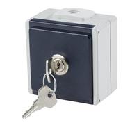 as - Schwabe prise de courant en saillie - 1 module verrouillable - boîtier thermoplastique robuste - IP54, UV-résistant - bornes à vis - pour câbles max 2,5 mm² - Made in Germany, 62461