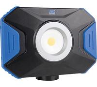 as - Schwabe Projecteur LED 10 W mobile de construction avec support I Projecteur LED orientable pour l'extérieur I Spot LED I Projecteurs LED pour l'extérieur - IP54, Noir, Bleu, 46360