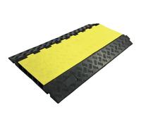 as-Schwabe Pont de câbles en caoutchouc plein 5 canaux droits, charge max. 20t Protection de câbles