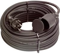 AS SCHWABE Rallonge caoutchouc à contact de protection 20 m, 3x1,5 mm², noir