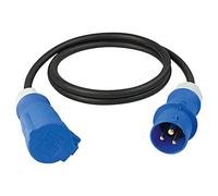 as - Schwabe Rallonge CEE Noir, Rallonge Électrique, 1,5 m