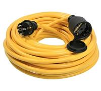 as - Schwabe Rallonge électrique 15 m - 230 V, 16 A - Fiche de Contact de Protection - Câble d'extension d'alimentation d'extérieur - Rallonge pour l'extérieur - K35 AT-N07V3V3-F 3G2,5 - IP44 -