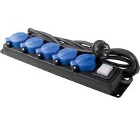 as - Schwabe as-Schwabe Bloc multiprises professionnel 5 prises, bleu Quantité:1