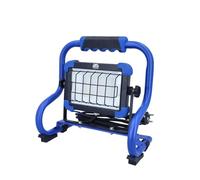 as - Projecteur de chantier LED Schwabe Slimline Pro 20 W, 2 600 lumens - avec puce OSRAM - orientable en continu à 360° - durée de vie de 50 000 h - boîtier IP65 - indice de protection
