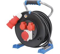 as-Schwabe Touret de câble CEE 25m 5G1,5 400V 16A Touret de câble de rallonge IP44