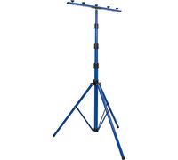 as - Schwabe Tripod Spot LED halogène - Trépied universel pour le montage de projecteurs de construction et de luminaires I Hauteur réglable jusqu'à 4,00 m - Bleu I 46751
