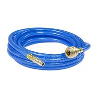 as - Schwabe Tuyau à Air Comprimé avec Doublure Textile en Polyester Série 2050 15 m de Tuyau Compresseur 9 x 3 mm en PVC Raccord Rapide et Embout Enfichable Bleu | 12707