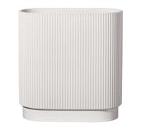 ASA Art Deco 63017091 Vase en grès Blanc Mat Fait Main 34,5 x 16 x 40 cm