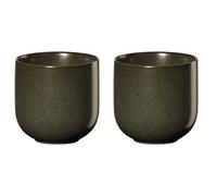 ASA Coppa Nori 19080192 Lot de 2 tasses à thé en porcelaine Vert 7,5 x 7,5 cm 0,2 l
