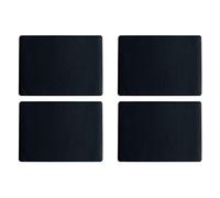 ASA Selection 7805420 Lot de 4 sets de table, aspect cuir, 46 x 33 cm, polychlorure, noir