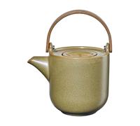 ASA Selection coppa miso Théière avec poignée en bois, Théière, Porcelaine, Jaune, 1 L, 19370194