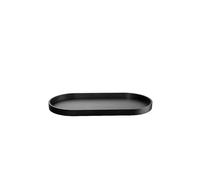 ASA SELECTION Planche en bois ovale 44x22,5cm Chêne Noir noir