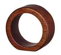 ASA Selection Ronds de serviette, set de 2, Rondo, lisse, acacia, marron, 5.3 cm