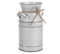 ASAKKURA Bidon à Lait Vintage Vase en Métal Galvanisé Anse Pot à Lait Rustique pour Décoration Intérieure et Centres de Table