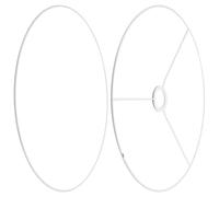 ASAKKURA Cadre D'abat-jour Annulaire Vintage 40 Cm Diamètre en Métal Robuste Base E27, Kit DIY pour Création Luminaire Intérieur, Abat-jour pour Lampe de Table, à Suspendre et Lampadaire