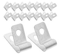 ASAKKURA Clips de Fil soudés pour clôture métallique 100Pcs en Aluminium avec vis INOX, pour clôture en Fil de Fer, sécurité renforcée, Usage sur Ranch