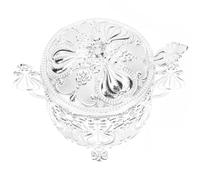 ASAKKURA Sucrier Vintage en Fer et Verre Argenté avec Cuillère, Décoration de Table à Manger Résistante à L'usure, Maison ou L'hôtel, Style Européen Élégant