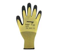 Asatex Gants T. 10 jaune/noir nylon avec latex naturel EN 388 cat. II Quantité:12