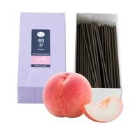 Asayu Japan Bâtons d'encens à faible fumée pour la méditation du matin ou du soir, relaxation, yoga, fabriqué au Japon 40 g - Parfum pêche blanche