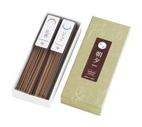 Asayu Japan Bâtons Encens Japonais Traditionnels Set Réflexion, Parfums Patchouli et Oliban, Qualité Naturelle Fabriqué au Japon, Ensemble Varié pour Détente et Yoga