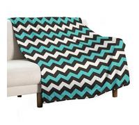 asbwuo Plaid Doux et Moelleux, Motif Chevron Zigzag Rose, Noir et Blanc, Couverture Chaude et Confortable pour Toutes Les Saisons, canapé, lit, Camping, Voyage, 101,6 cm x 127 cm