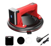 Ascenseur à vide électrique – Appareil de levage pour granit, carrelage et verre – Capacité de 300 kg – Qualité industrielle – Double moteur – Écran intelligent – Boîtier en plastique rouge