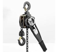 asdchZen Extracteur à cliquet robuste en acier au manganèse, levier à double crochet, levage manuel, capacité de 0,8 à 9 tonnes, chaîne de 3 m, 0,8 t avec chaîne de 12 m