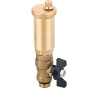asdec life ® Purgeur d'air solaire rapide DN10(3/8") avec robinet d'arrêt à boisseau sphérique, en laiton