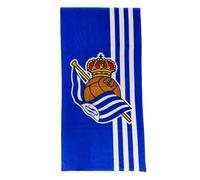 ASDITEX Real Sociedad Serviette de plage Produit officiel 100 % coton 180 x 90 cm