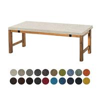 Aselbia Coussin pour Banc de Jardin 60 x 30 x 5 cm antidérapant，pour intérieur ou extérieur，1, 2 ou 3 Places，Beige