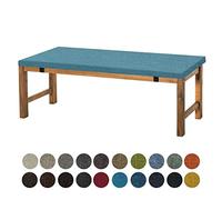 Aselbia Coussin pour Banc de Jardin 60 x 30 x 5 cm antidérapant，pour intérieur ou extérieur，1, 2 ou 3 Places，Le lac Bleu