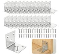 ASelected Équerre d'assemblage Renforcée Inox (50 × 50mm-30pcs)