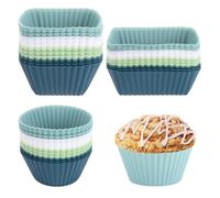 ASelected Lot de 36 moules à muffins en silicone
