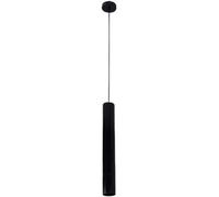 ASerZenith Suspension Industrielle LED À Tube Long, Lustre Cylindrique Moderne pour Chambre, Petit Plafonnier Suspendu,White Light-30cm-black