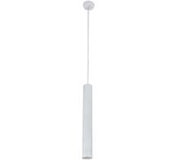 ASerZenith Suspension Industrielle LED À Tube Long, Lustre Cylindrique Moderne pour Chambre, Petit Plafonnier Suspendu,Neutral Light-40cm-white