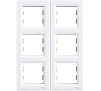 asfora - Cadre, lot de 6 cadre vertical, Schneider Electric, de Colour Blanc, New
