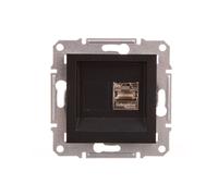 ASFORA prise d'ordinateur cat.5e STP sans cadre anthracite EPH5000171