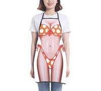 Asgens Tablier de Barbecue Amusant pour Homme et Femme, Tablier de Cuisine pour Chef de Cuisine, Cadeau d'anniversaire pour Mari, épouse, Papa, Maman et Amis