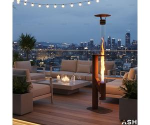 ASH Pellet heater - Flores Terrace heater corten steel