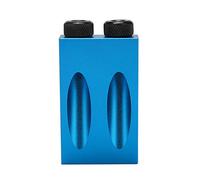 ASHATA 15 Degré Gabarit de Perçage à Poches pour Assemblages de Menuiserie | Construction en alliage d\'aluminium, gabarit de cadre de façade d\'armoire, connecteur de rail de jambe, guide de